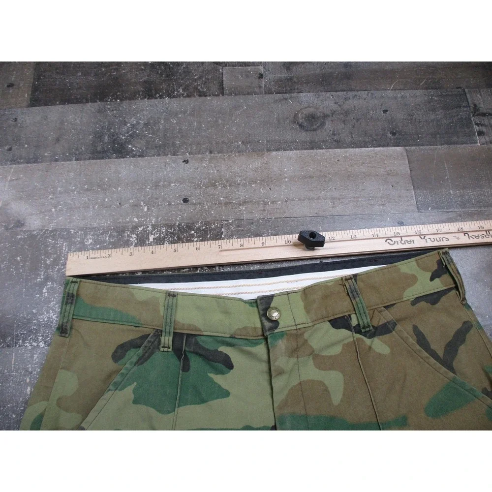 Cabelas Pants Mens 36 Green Woodland Camo Goretex Nylon Outdoor Hunting USA Made